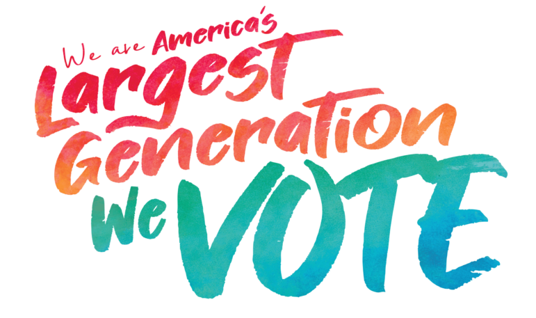 we are America's largest generation we vote